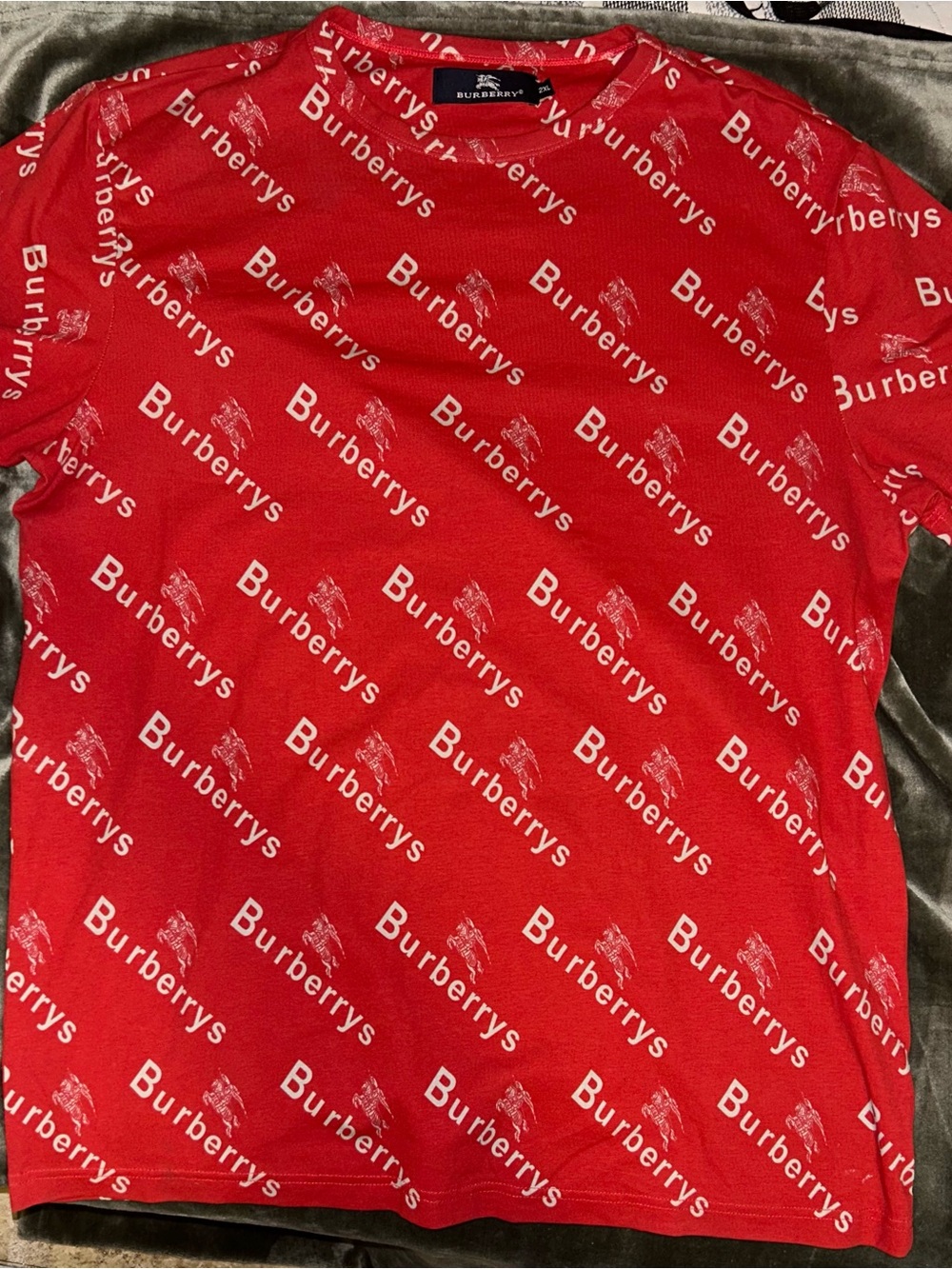 Burberrys Red Logo monogram Tee